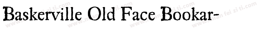 Baskerville Old Face Bookar字体转换